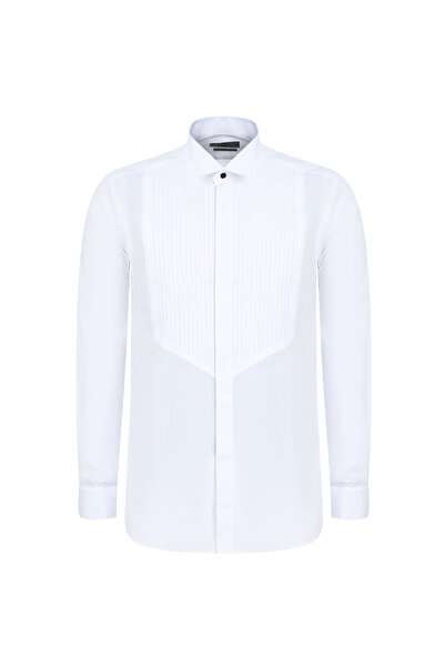 Kiğılı Ata Yaka Slim Fit вузький крій бавовняна сорочка