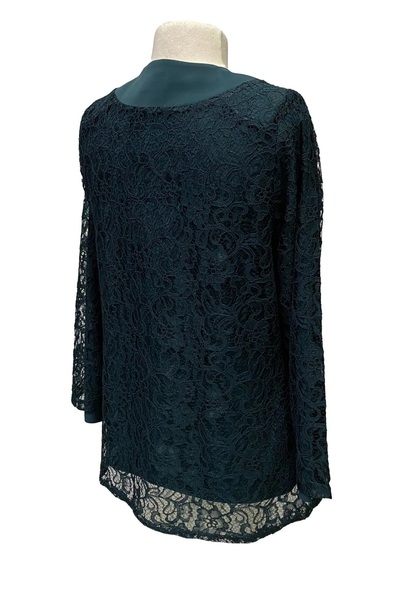 HESNA Set de rochie de seară pentru mama cu jachetă albastră petrol - Fate