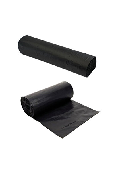 KOLİTÜRK كيس قمامة كبير مقاس 75x90، 300 جرام، علبة سوداء، 5 لفات