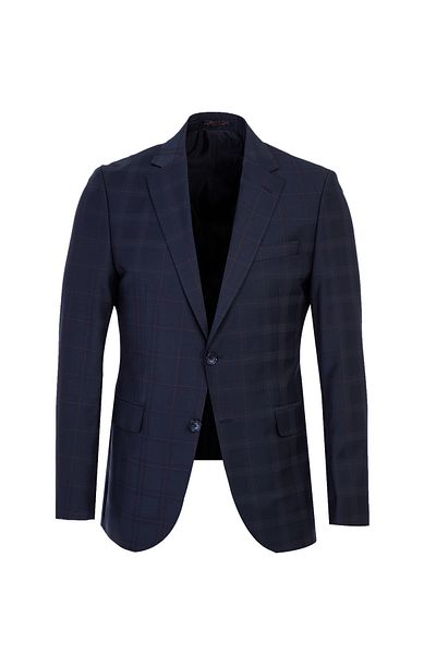 Abdullah Kiğılı Slim Fit Slim Fit Woolen Classic Plaid Suit