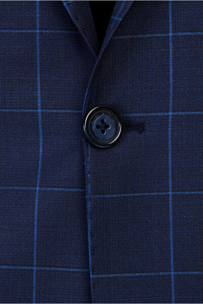 Abdullah Kiğılı Сlim Fit вузький крій вовняний костюм у клітинку