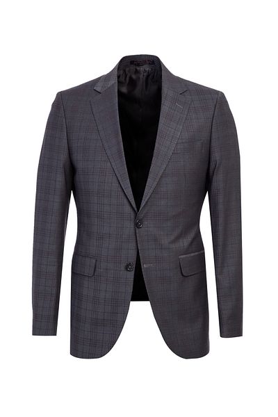 Abdullah Kiğılı Plaid Patterned Slim Fit Woolen Suit