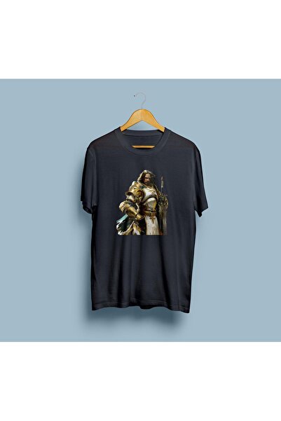 Generic Brand Tricou unisex oversize Paladin Determined Man in Armor Design