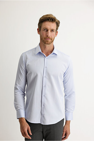 Kiğılı Дълъг ръкав, прилепваща кройка, памучна риза с шарки