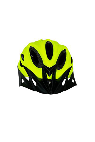 Sway Nbyc N7 Fileli Ayaralanabilir Kask Yetişkin Bisiklet Kaskı Standart Beden Neon Sarı