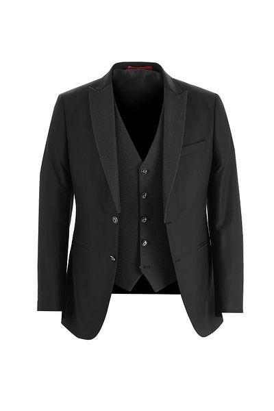 Kiğılı Slim Fit Slim Fit Pointed Collar Tuxedo & Groom Suit with Vest