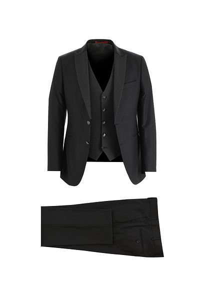 Kiğılı Slim Fit Slim Fit Pointed Collar Tuxedo & Groom Suit with Vest