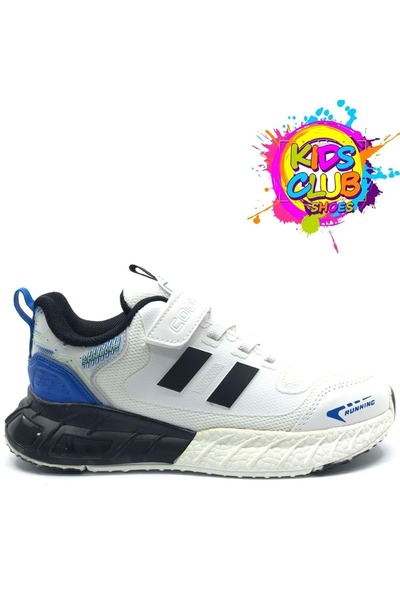 KCMN حذاء رياضي للأطفال من Cool Ukon Orthopedic Sole للجنسين باللون الأبيض