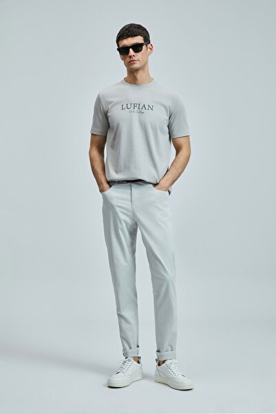 Lufian 111020238 Love Modern Graphic T- Shirt Men's T-Shirt Beige