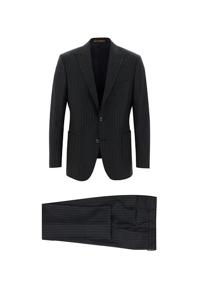 Abdullah Kiğılı Regular Fit Woolen Striped Suit