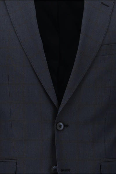 Kiğılı Slim Fit Dar Kesim Klasik Ekose Takım Elbise