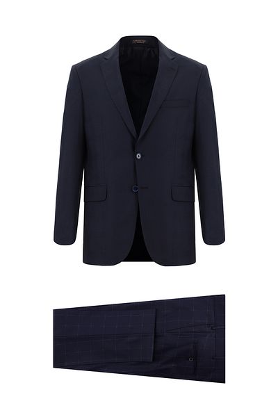 Abdullah Kiğılı Wool Classic Checkered Suit