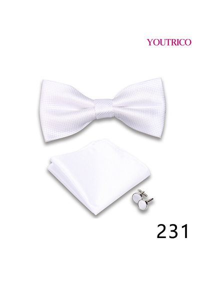 Youtrico Suit Tie Handkerchief Cufflink-Premium Handmade 3-Piece