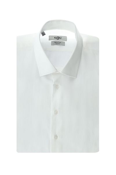 Kiğılı Long Sleeve Slim Fit Slim Fit Classic Cotton Shirt