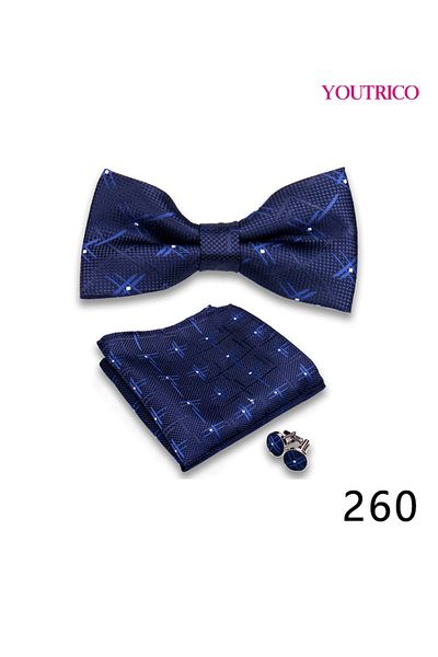 Youtrico Suit Tie Handkerchief Cufflink-Premium Handmade 3-Piece