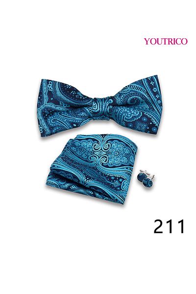 Youtrico Suit Tie Handkerchief Cufflink-Premium Handmade 3-Piece