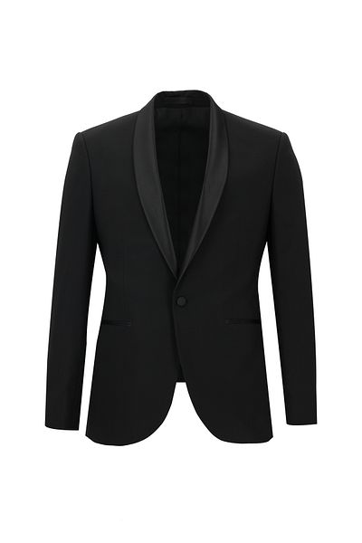 Kiğılı Slim Fit Slim Fit Shawl Collar Wool Tuxedo & Groom Suit