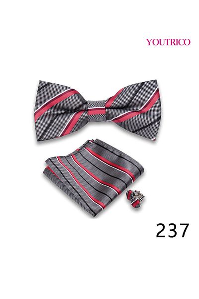 Youtrico Suit Tie Handkerchief Cufflink-Premium Handmade 3-Piece