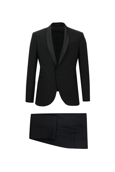 Kiğılı Slim Fit Slim Fit Shawl Collar Wool Tuxedo & Groom Suit
