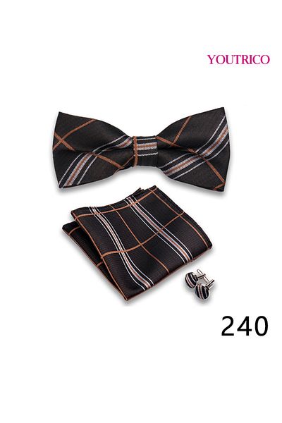 Youtrico Suit Tie Handkerchief Cufflink-Premium Handmade 3-Piece