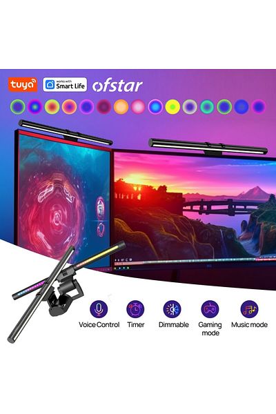 Choice Tuya Smart Rgb Monitor Light Bar/desk Lamp: Led Dual Light Source, Tuya App,anti-glare Lamp, Touc...