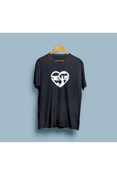 eioswear oversized Ιησούς Καρδιά με τύπωμα μπλουζάκι unisex
