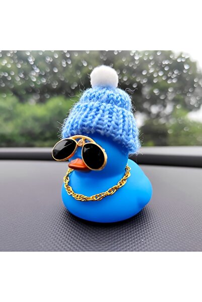 Choice زينة سيارة على شكل بطة حمراء لطيفة باللونين الأزرق والوردي، زينة لوحة ...