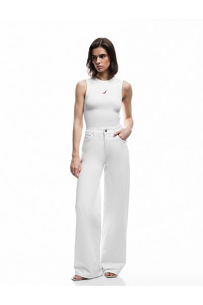 Koton Cotton Crew Neck Sleeveless Athlete with Pepper Embroidery Detail