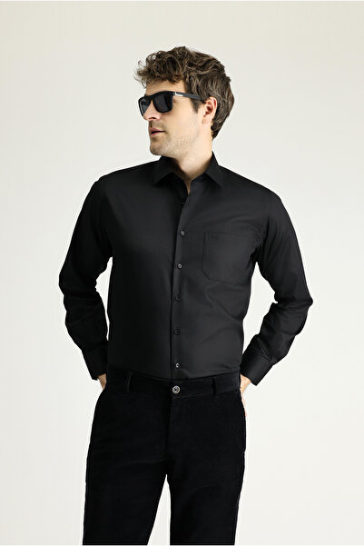 Kiğılı Long Sleeve Classic Non Iron Satin Cotton Shirt