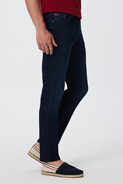 Lee Cooper Harry Erkek Jean Pantolon Chocolate Blue Mıd