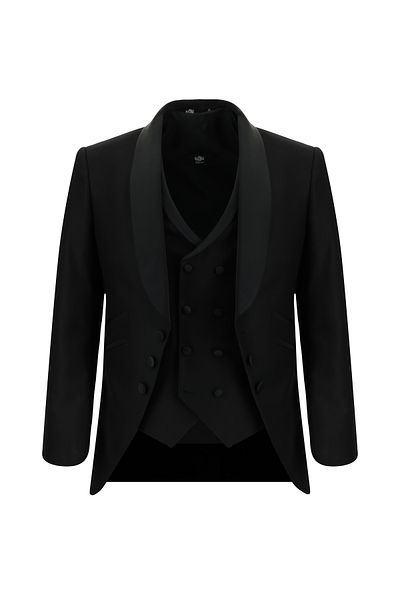 Kiğılı Tuxedo & Groom Suit - Slim Fit Slim Fit with Shawl Collar Vest