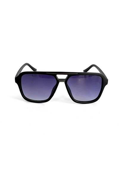 ablukaonline Men's Modern Hock Design Matte Glasses Black