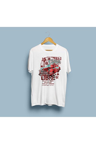 eioswear تي شيرت كوبا ليبر منقوش للجنسين مقاس كبير