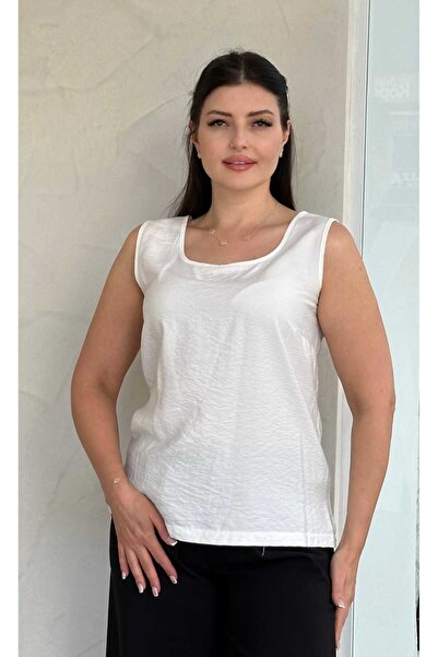 DE WHITES Plus Size Back Tighted Bluz