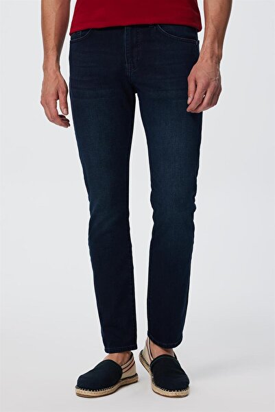 Lee Cooper Harry Erkek Jean Pantolon Chocolate Blue Mıd