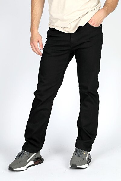 Lee Cooper Marco Normal Bel Dar Kesim Düz Paça Siyah Erkek Jean Pantolon