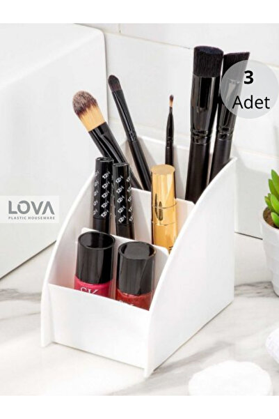 Lova Bölmeli Masaüstü Düzenleyici Organizer (3 ADET BEYAZ)