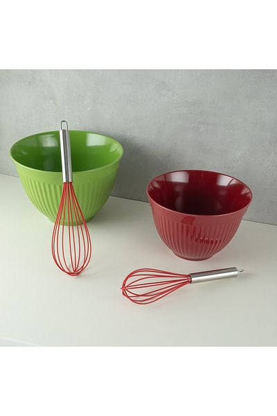 Aryıldız Dailytools 2 Piece Red Whisk Set