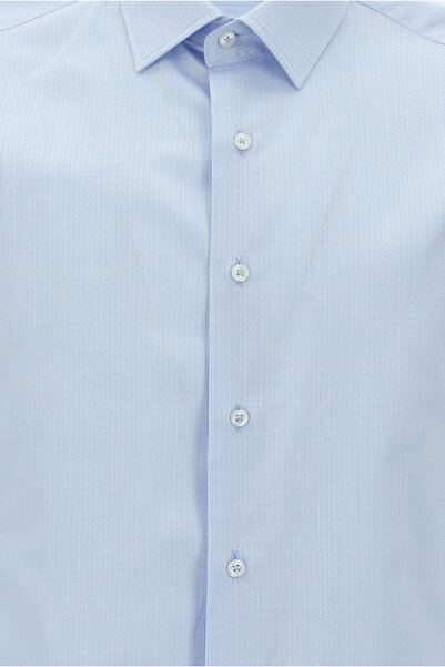 Abdullah Kiğılı Класична бавовняна сорочка - з довгими рукавами та візерунком