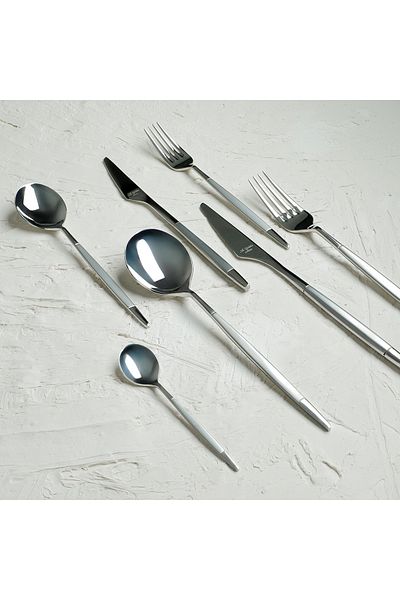 Aryıldız Qubra Prestige Matte 84 Piece Cutlery Set for 12 Persons