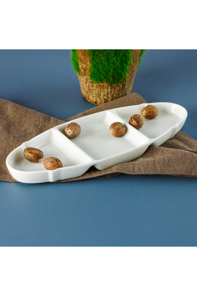 Aryıldız Lunar Round 3 Compartment Plate