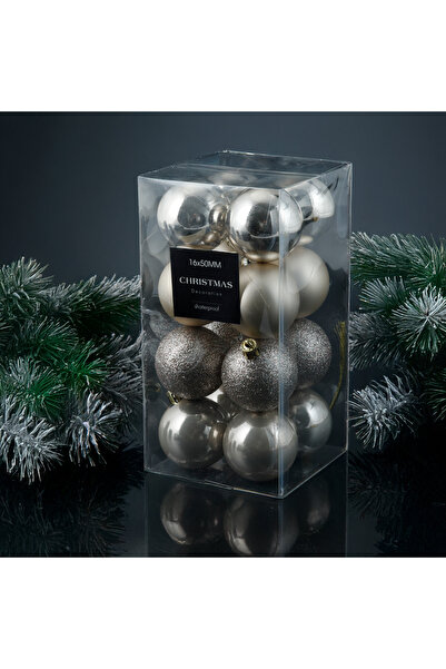 Koopman Anul Nou 16 bucăți bile de Crăciun cremă 40 mm