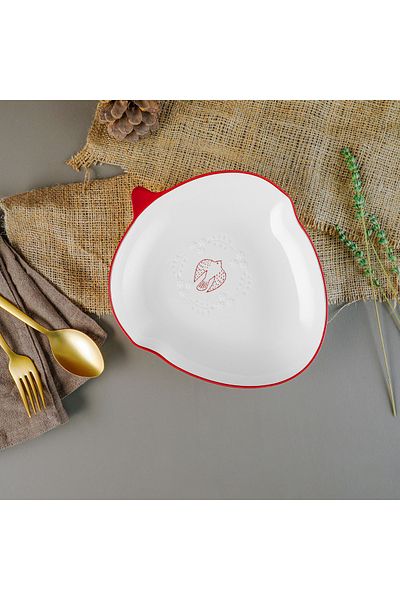 Aryıldız Red Bird Triangle Plate 20 cm