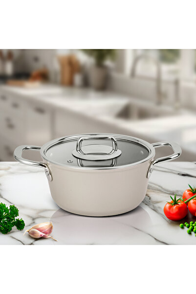 Aryıldız Atlanta Beige Pot 20 cm