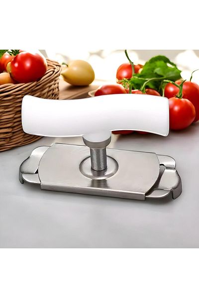 Nazarone JAR COVER OPENING DEVICE STAINLESS STEEL WHITE