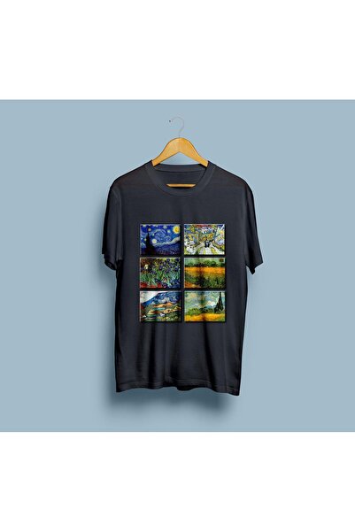 Generic Brand Van Gogh Works Paintings Printed - Unisex Oversize T-shirt