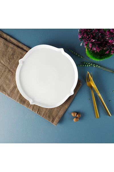 Aryıldız Lunar Round Serving Plate 27 cm