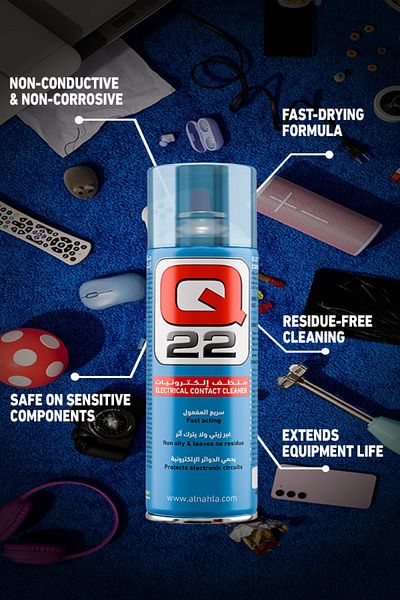 Q20 Q22 Electrical Contact Cleaner Spray, 400ml