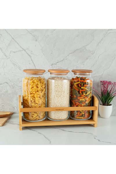 Bambum Bench Plus 4 Piece Spice Set with Stand 1220 ml
