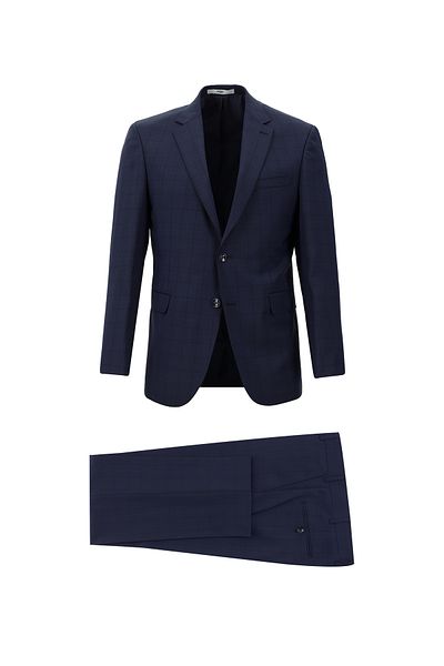 Abdullah Kiğılı Slim Fit Slim Fit Woolen Classic Plaid Suit
